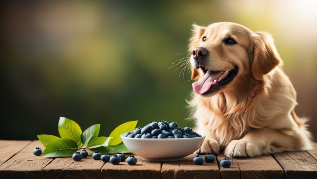 healthy dog food is Blueberries